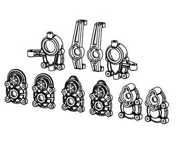 Absima Afdekking van portaalbrug CR18P EVO 1/18 HBP240229