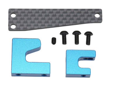 Yokomo RS2.0 RS-203AS Blue Carbon and Aluminum Servo Mount