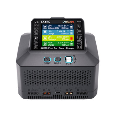 Cargador SkyRc Q500 Neo Quattro 500 W CA/CC SK100232-01
