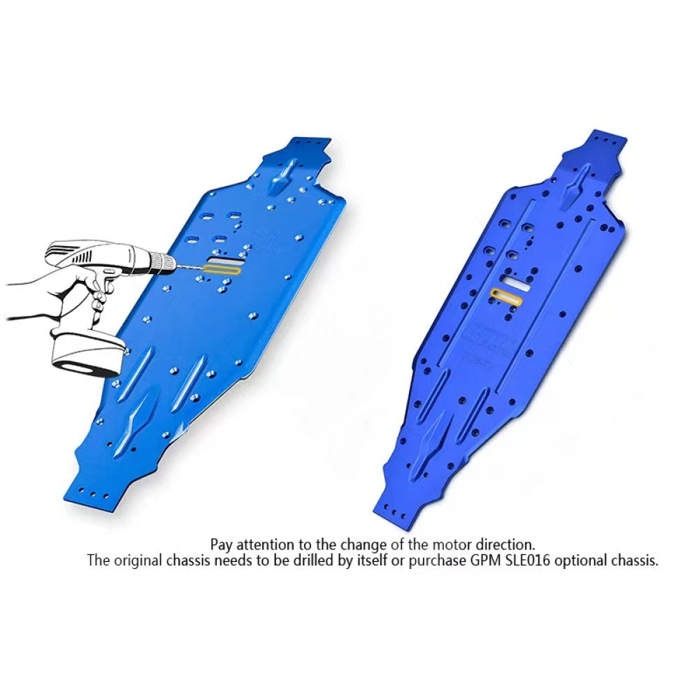 GPM Démontage rapide moteur Alu Inversé 7075-T6 Sledge SLE038AN