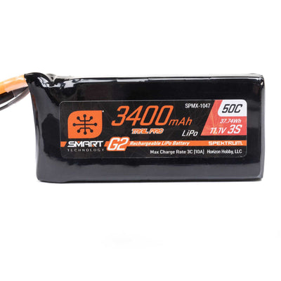 Spektrum Accu lipo 11.1v 3400mAh 3S 50C IC3 G2 SPMX-1047