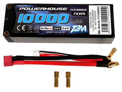 T2M Accu Li-po HV 7.6V 2S 10000mAH 120C T13100002C