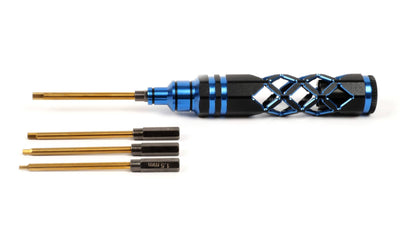 T2M Tournevis Alu universel 4 en 1 Bleu T422643B