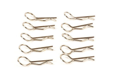 T2M Clips de carroçaria cromados 1/10 (x10) T422657S