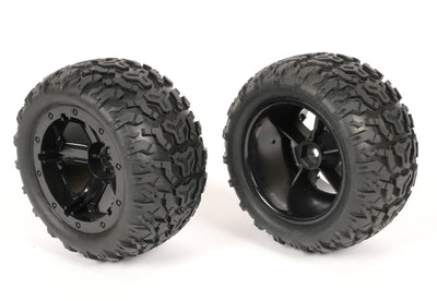 T2M Reifen + Felgen Schwarz (x2) Monster MX T4986/34