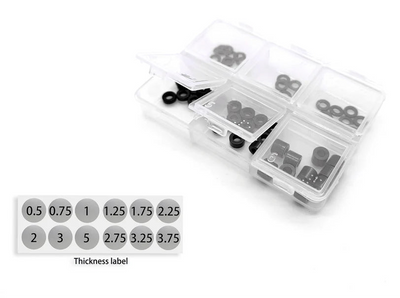 T-Work's Set aluminium afstandhouders M3 zwart + doos TA-140-BK