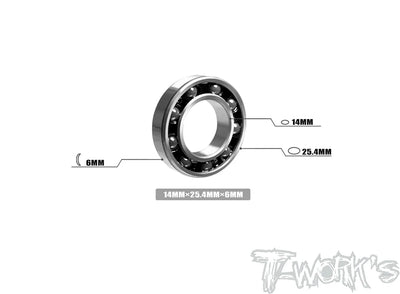 T-Work's Roulement Arrière Moteur Céramique 14x25.4x6 TG-037
