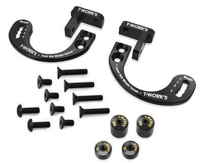 Kit de pesos da T-Work para foguetões dianteiros RC8 B4.1 TO-358-AE