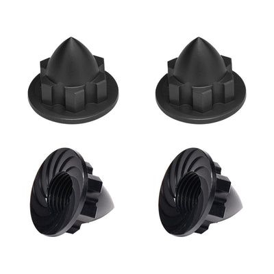 GPM Kiinteät pyöränmutterit alu 7075 musta (x4) TXM005N-BK