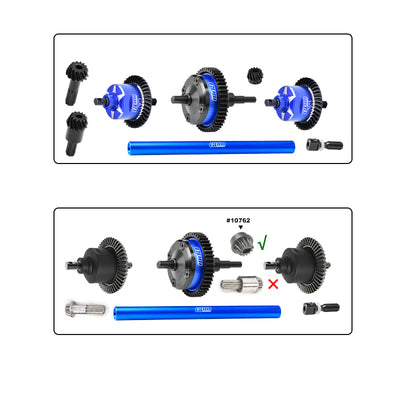 GPM Center differential + 7075 aluminum cardan shaft + Carbon Steel TXMM4712-BK