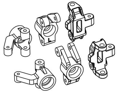 Absima Kit fusées + Etriers (6Pcs) Speck-B 1/24 HBP250107