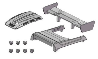 Absima Accessoires de carrosserie AT3.4 V2 1230958