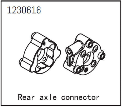 Absima Connecteur Essieux Arrière (x2) Sherpa 1230616