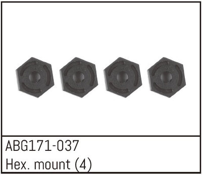 Absima Hexagone de roue (x4) 1/14 ABG171-037