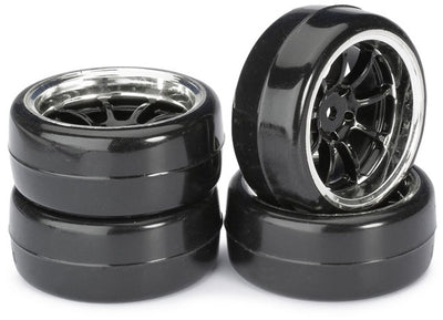 Absima Pneu drift slick + jante noir 2510043