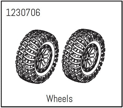 Absima Roues Complètes Khamba (x2) 1230706