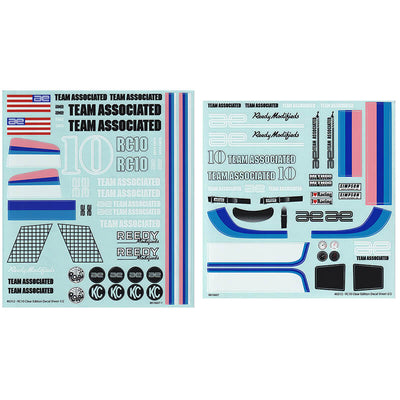 Team Associated Stickers RC10CC 6312