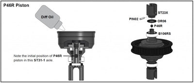 Awesomatix Piston de différentiel (x2) P46R