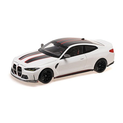 MiniChamps 2022 BMW M4 CSL Matte Gray 1/18 Scale 110023022