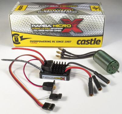 Castle Combo Variateur Mamba Micro X & Moteur 4100KV 1/18" 010-0147-01