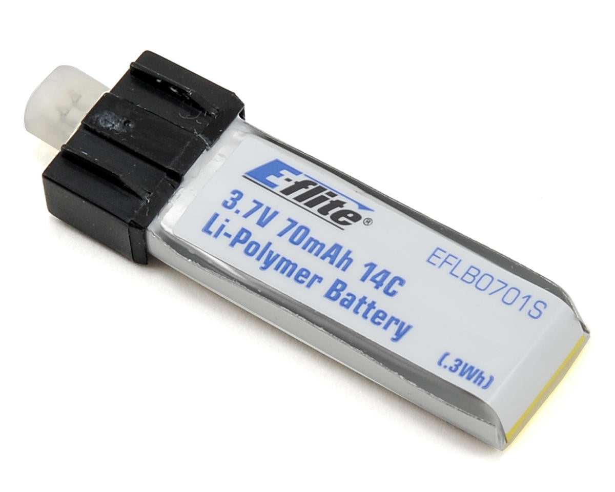 E-flite 70mAh 1S 3.7V 14C LiPo Battery EFLB0701S battery E-flite 70mAh 1S 3.7V 14C LiPo Battery EFLB0701S battery