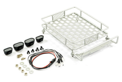 Fastrax Galerie de toit Grise avec Led - FAST2300S