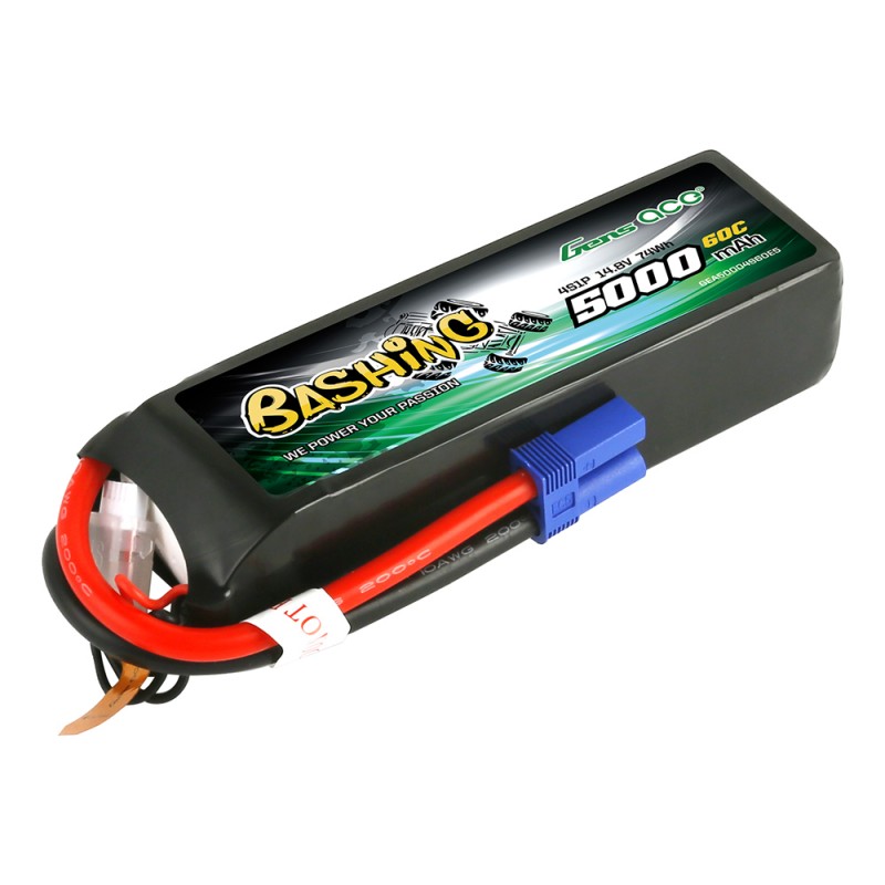 Gens Ace Bashing Accu lipo 14.8v 5000mAh 4S1P 60C EC5