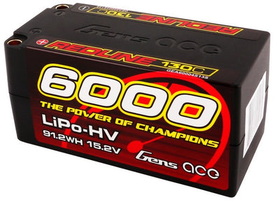 Gens Ace Redline Accu lipo Shorty Hv 15.2v 6000mah 130C LCG 4S1P