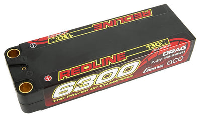 Gens Ace Redline Series Drag Accu lipo 7.4v 6300mah 130C 2S2P