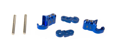 GPM Support amortisseur arrière réglable alu bleu (x2) TXM030-B