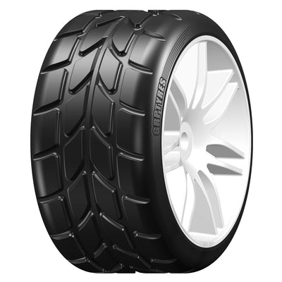 GRP Pneus Pluie + jantes Blanches 1/5" GWH22-R1