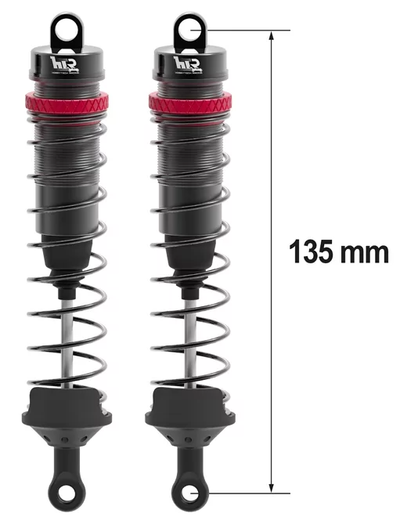 Hobbytech Amortisseurs 135mm Big Bore 16mm + Kit ressorts 1/8 HTR-508135