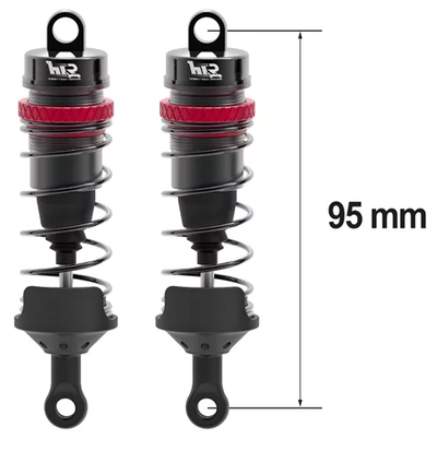 Hobbytech Amortisseurs 95mm Big Bore 16mm + Kit ressorts 1/8 HTR-508095