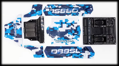 Hobbytech Carrosserie Blanc / Bleu DB8SL REV-SL060