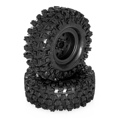 Hobbytech Pneus Crawler Climber + jantes Noir (x2) HT-SU1802001