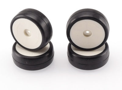 Hot Race Pneus + Jantes 1/10 Moquette 32 Shore (x4) 10HR10RC32