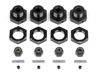 HPI Hexagone Alu 17mm Noir (x4) 114341