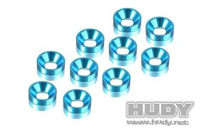 Hudy Rondelle cuvette M3 Aluminium Bleu (x10) 296510-B