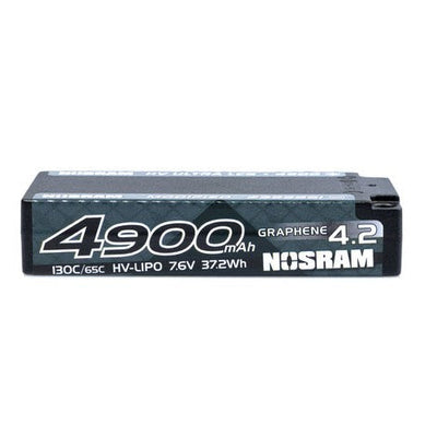 Nosram Batería Lipo Shorty LCG HV Graphene 4,2 V, 7,6 V, 4900 mAh, 130C