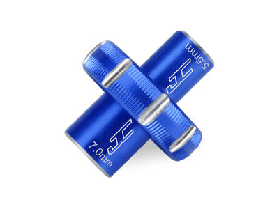 JConcepts Clé Aluminium 5.5/7mm Bleu 2556-1