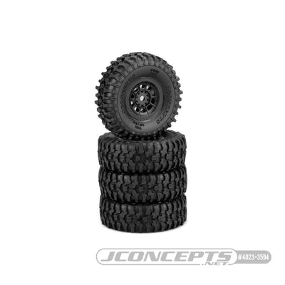 JConcepts Pneus Tusk + Jantes Axial SCX24 (x4) 4023-3594