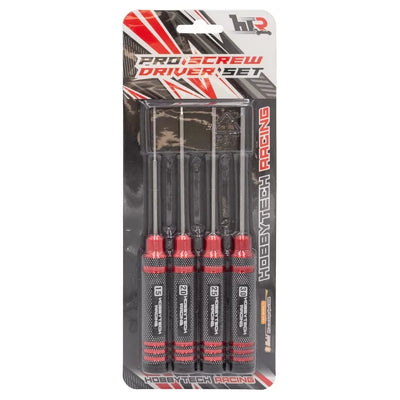 Hobbytech Kit Destornillador Allen Alu Rojo (4Pcs) HTR-411