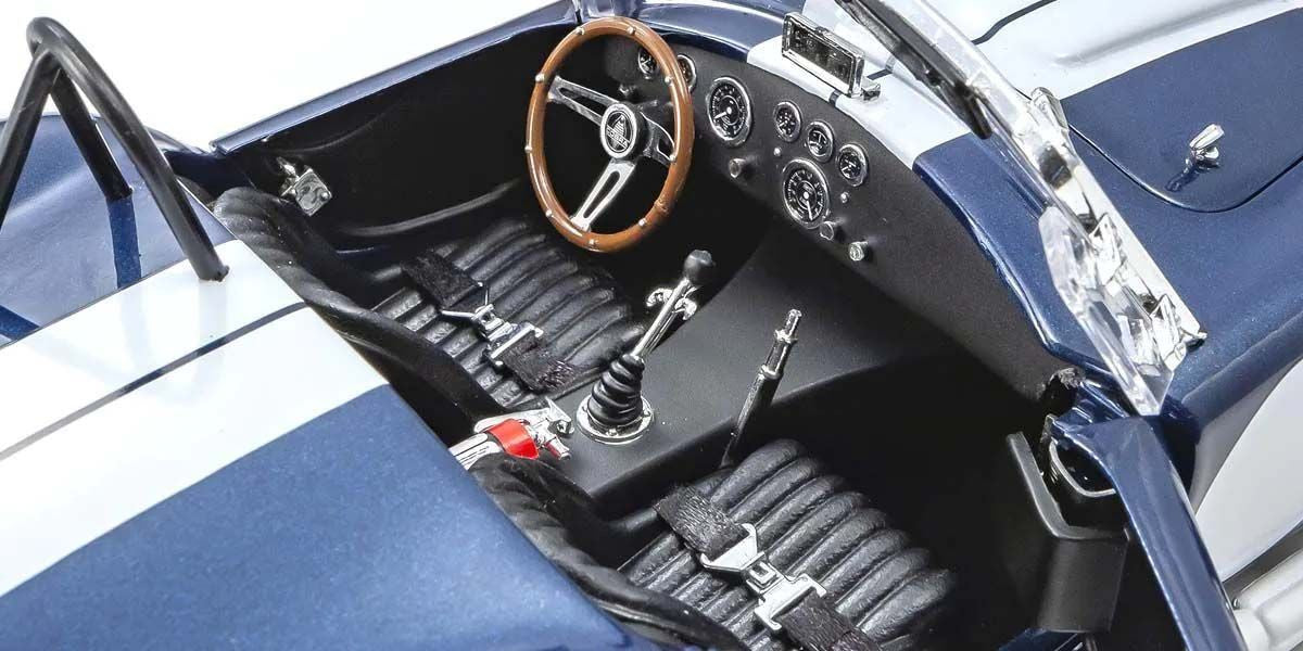 Kyosho Diecast Shelby Cobra 427 S/C Spider 1962 Bleu 1/18 KS08048DBL
