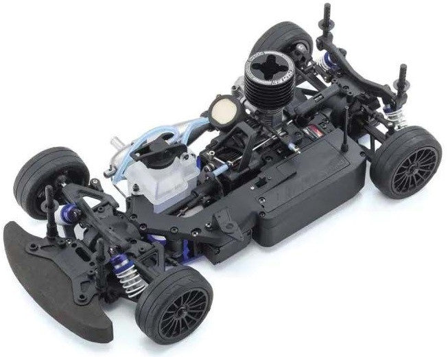 Demarrage d'une voiture thermique rc (kiosho) 