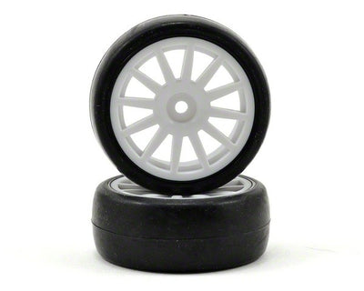 LaTrax Pneus + jantes slick Rally 7572