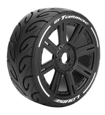 Louise RC Pneus GT-Tarmac Soft MFT + Jantes Batons Noir (x2) LR-T3285SB