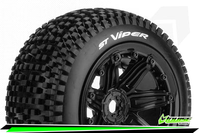 Louise RC Pneus ST-Viper + Jantes 3.8 Noir (x2) LR-T3289B