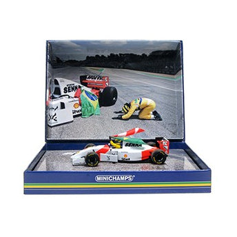 MiniChamps Coffret F1 McLaren Ford MP4/8 Sebastian Vettel Imola 2024 1/43 530934305