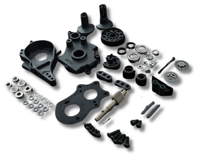 MST Complete Rear Transmission Housing Black RMX 2.0 210651BK