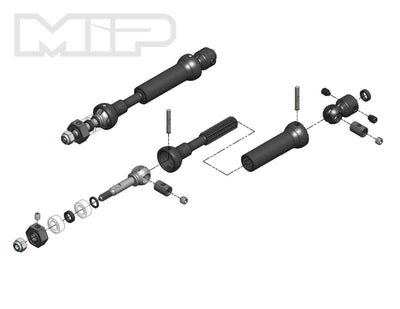 MIP Cardan Acier X-Duty CVD arrière (x2) 18140